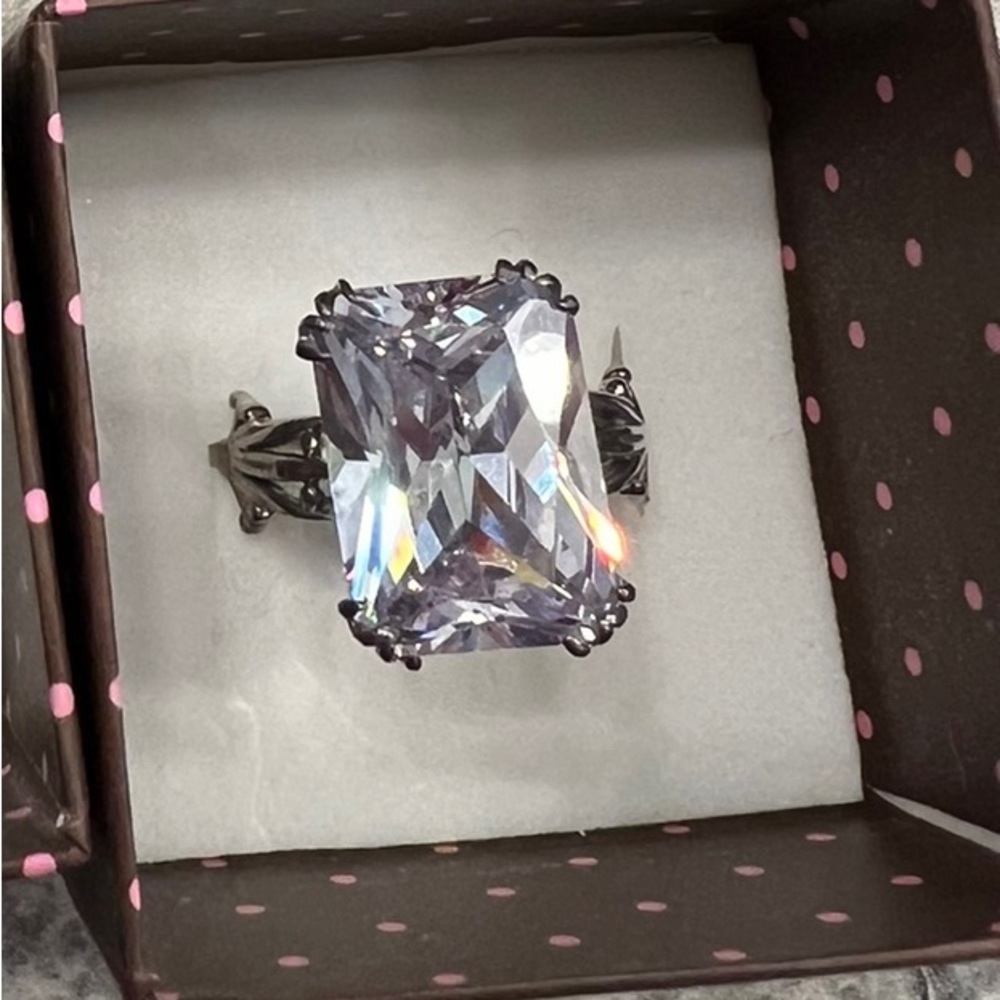 Kaylee Jackson ring size 11 sterling silver diamond (simulated)